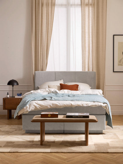 Westwing Cama Continental Con Espacio De Almacenamiento Oberon