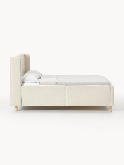 Westwing Cama Tapizada Con Espacio De Almacenamiento Arche