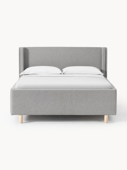 Westwing Cama Tapizada Con Espacio De Almacenamiento Arche