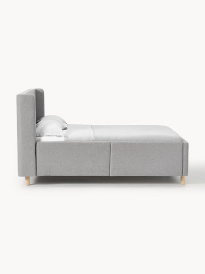 Westwing Cama Tapizada Con Espacio De Almacenamiento Arche