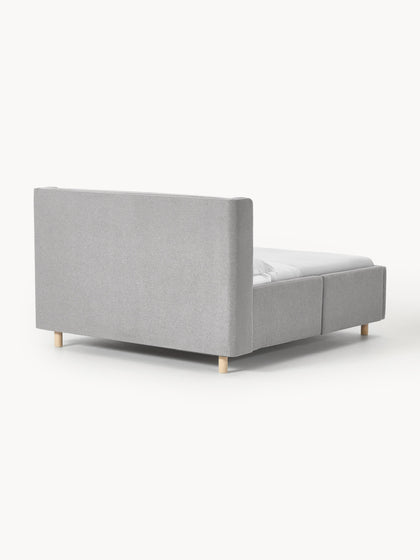 Westwing Cama Tapizada Con Espacio De Almacenamiento Arche