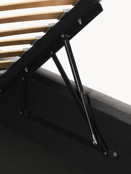 Westwing Cama Tapizada Con Espacio De Almacenamiento Cloud