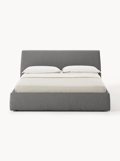 Westwing Cama Tapizada Con Espacio De Almacenamiento Cloud