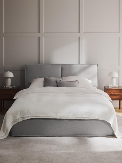 Westwing Cama Tapizada Con Espacio De Almacenamiento Dream