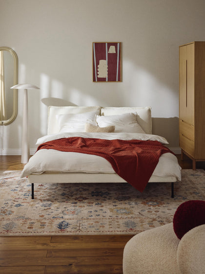 Westwing Cama Tapizada De Borreguillo Bouclé Amelia