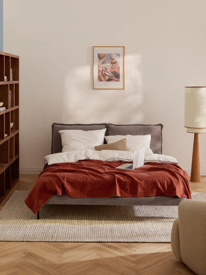 Westwing Cama Tapizada De Borreguillo Bouclé Amelia