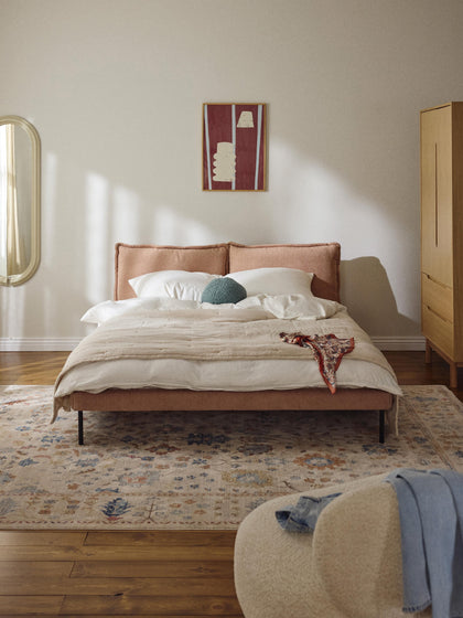 Westwing Cama Tapizada De Borreguillo Bouclé Amelia