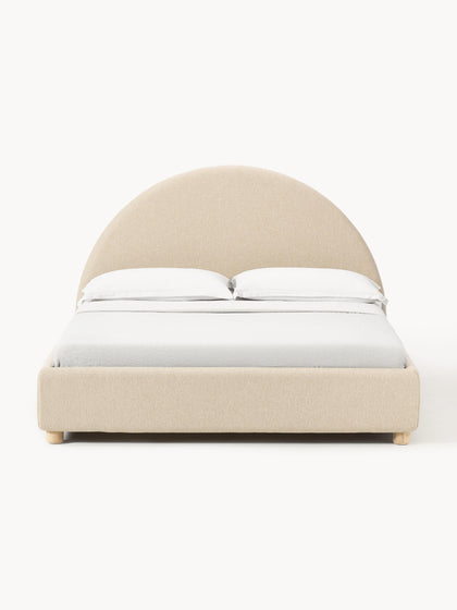 Westwing Cama Tapizada Ebba Con Espacio De Almacenamiento