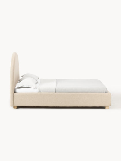 Westwing Cama Tapizada Ebba Con Espacio De Almacenamiento