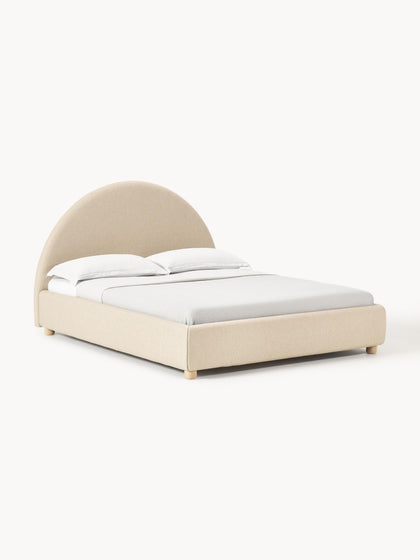 Westwing Cama tapizada Ebba con espacio de almacenamiento