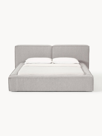 Westwing Cama Tapizada En Tejido Bouclé Con Espacio De Almacenamiento Lennon