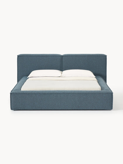 Westwing Cama Tapizada En Tejido Bouclé Lennon Con Espacio De Almacenamiento