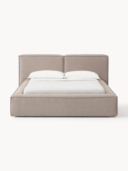 Westwing Cama Tapizada Lennon Con Espacio De Almacenamiento