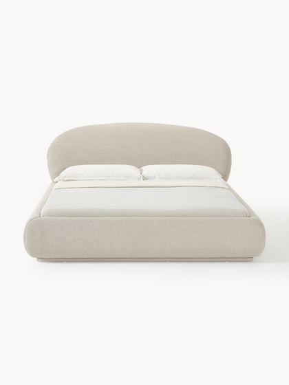 Westwing Cama Tapizada Redondeada En Tejido Bouclé Alba