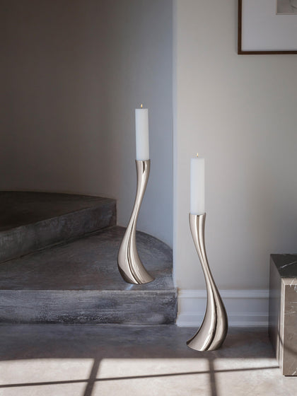 Westwing Candelabro De Acero Inoxidable Con Forma Orgánica Cobra 60 cm