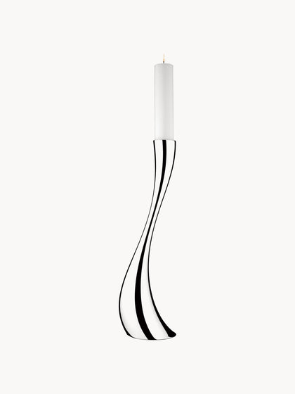 Westwing Candelabro de acero inoxidable con forma orgánica Cobra 60 cm
