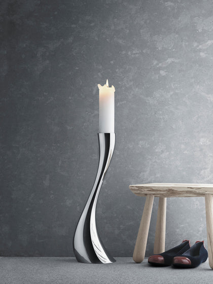 Westwing Candelabro De Acero Inoxidable Con Forma Orgánica Cobra 50 cm