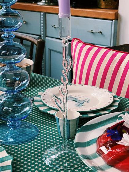 Westwing Candelabro De Vidrio De Borosilicato Soplado Love