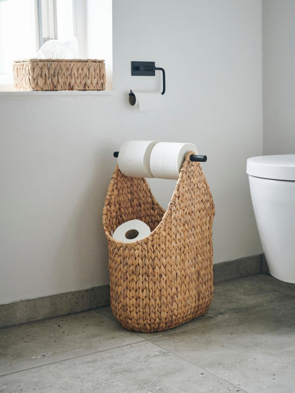 Westwing Cesta Con Portarrollos De Baño Artesanal Pape