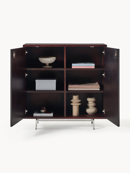 Westwing Chiffonnier Con Puertas De Cristal Scarlett