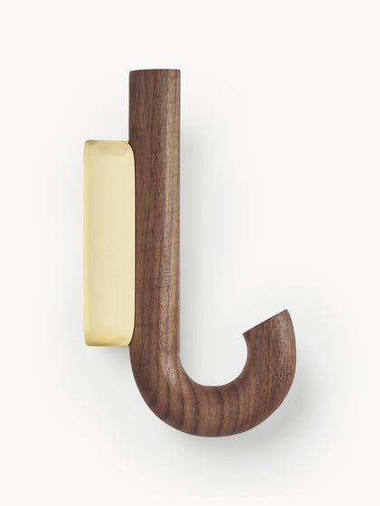 Westwing Colgador de madera de nogal Umbrella tamaños diferentes