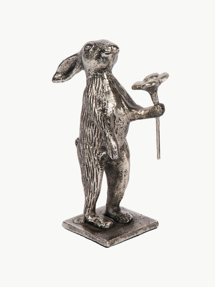 Westwing Conejo decorativo artesanal con efecto envejecido Belami 16 cm