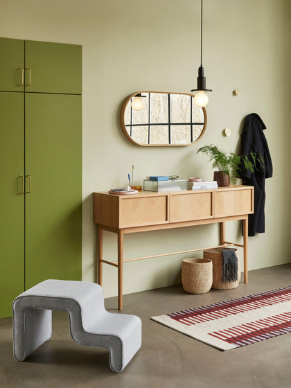 Westwing Consola De Madera Con Diseño En Espiga Herringbone