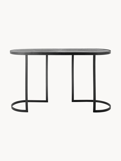 Westwing Consola De Metal Con Tablero De Madera Carter