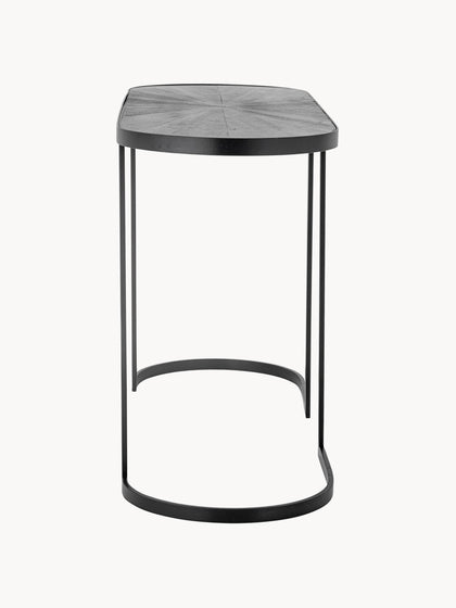 Westwing Consola De Metal Con Tablero De Madera Carter