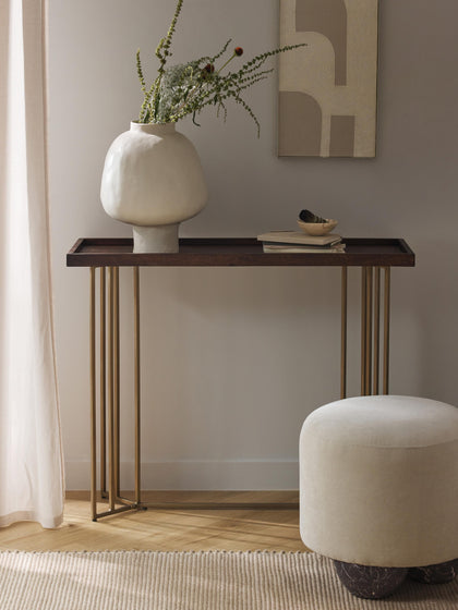 Westwing Consola De Recibidor De Madera De Mango Luca