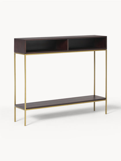 Westwing Consola de recibidor de madera de mango Lyle