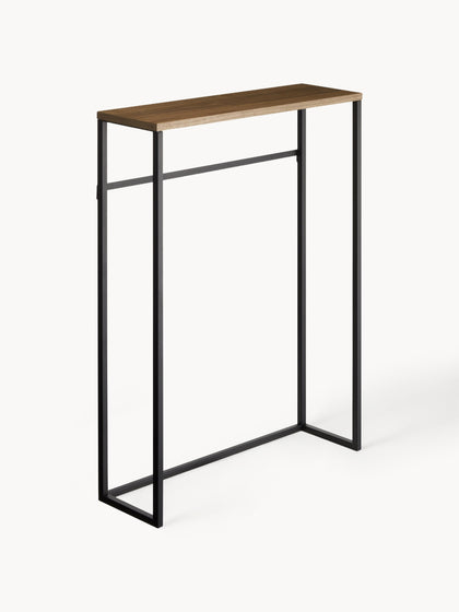 Westwing Consola estrecha de metal con ganchos Tower