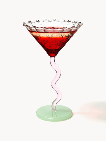 Westwing Copas De Cóctel De Vidrio De Borosilicato Curve 2 Uds