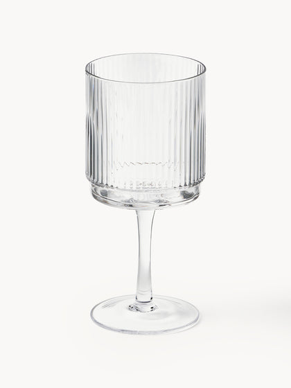 Westwing Copas De Vino Artesanales Con Relieve Minna 4 uds