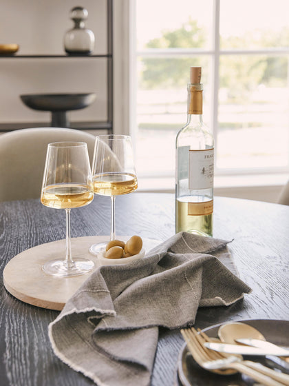 Westwing Copas De Vino Blanco De Cristal En Forma De Cono Power 6 uds