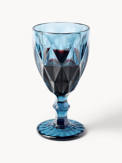 Westwing Copas De Vino Con Patrón Texturizado Colorado 4 Uds