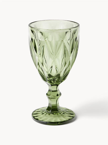 Westwing Copas De Vino Con Patrón Texturizado Colorado 4 Uds