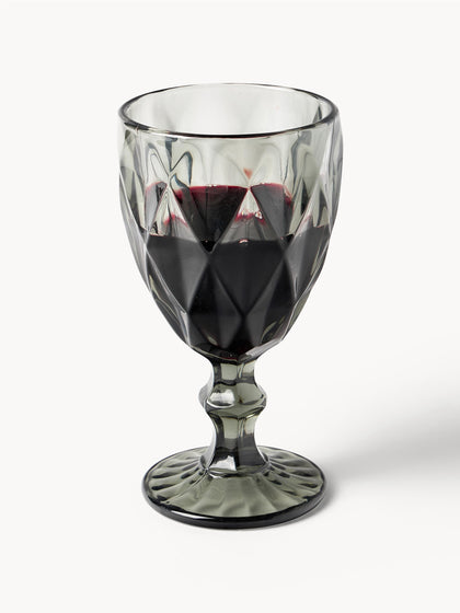 Westwing Copas De Vino Con Patrón Texturizado Colorado 4 Uds