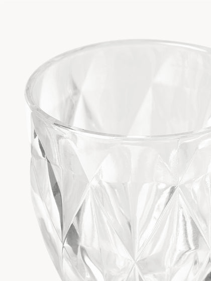 Westwing Copas De Vino Con Patrón Texturizado Colorado 4 Uds