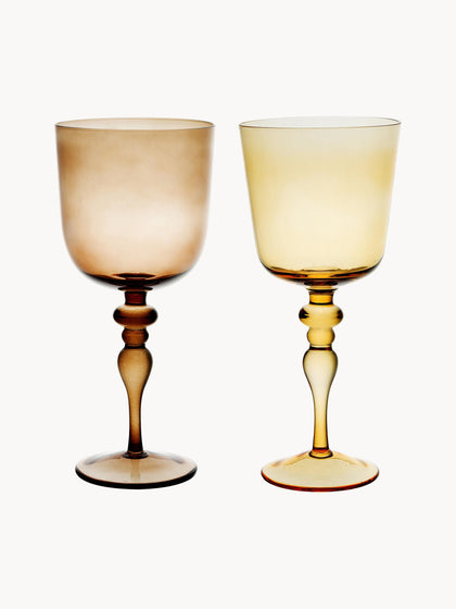 Westwing Copas De Vino De Vidrio Soplado Artesanalmente Desiguale 6 uds