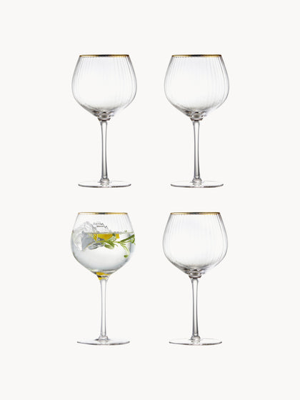 Westwing Copas De Vino Sopladas Con Relieve En Forma Esférica Palermo 4 uds