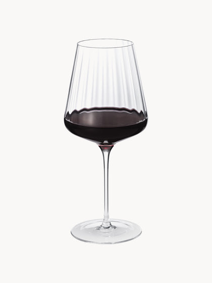 Westwing Copas De Vino Tinto De Cristal Con Relieves Bernadotte 6 Uds
