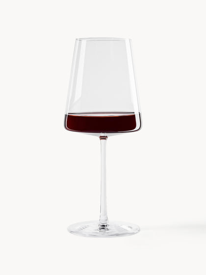 Westwing Copas de vino tinto de cristal Power 6 uds