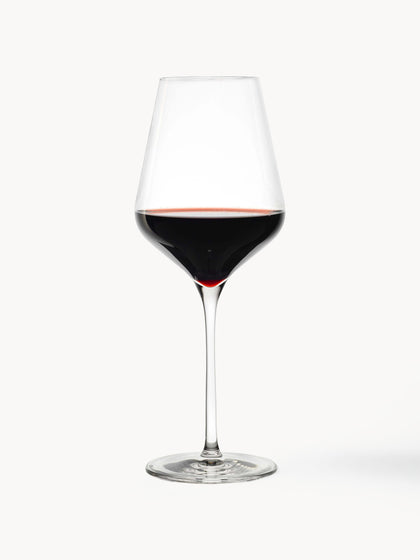 Westwing Copas de vino tinto de cristal Quatrophil 6 uds