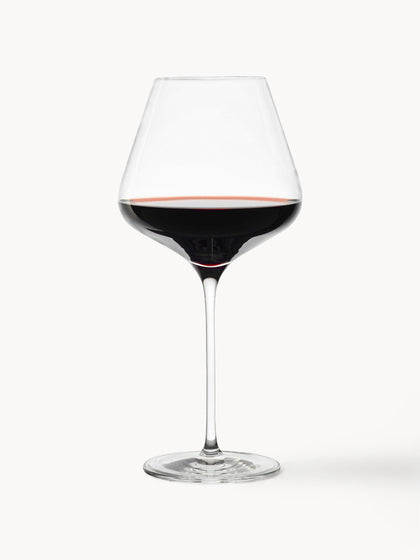 Westwing Copas de vino tinto de cristal Quatrophil 6 uds
