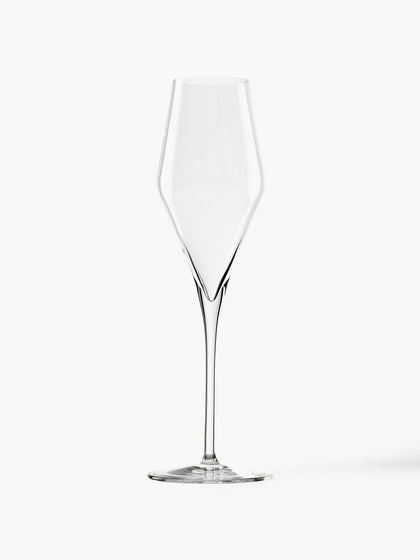 Westwing Copas flauta de champán de cristal Quatrophil 6 uds