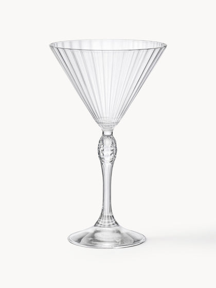Westwing Copas martini con relieve America's Cocktail 4 uds