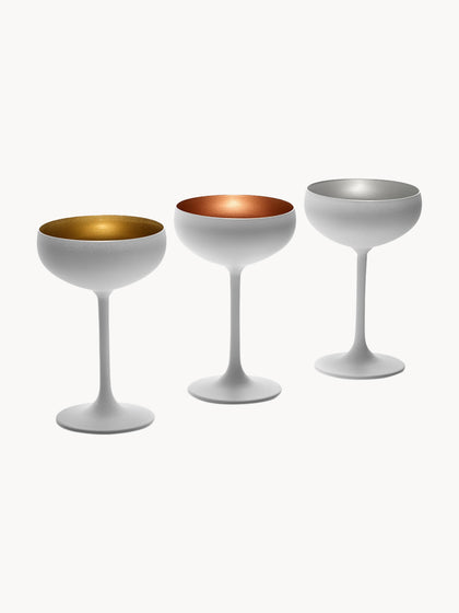 Westwing Copas Pompadour De Champán De Cristal Elements 6 uds