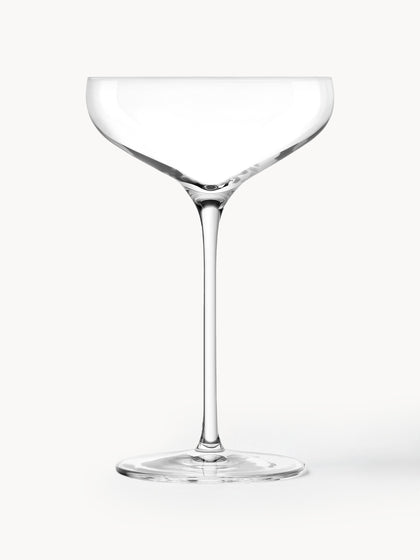 Westwing Copas pompadour de champán de cristal Swing 6 uds