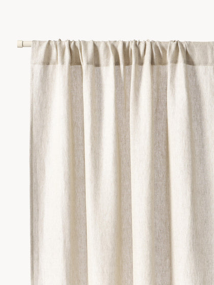Westwing Cortina semitransparente con dobladillo Harmony 2 uds